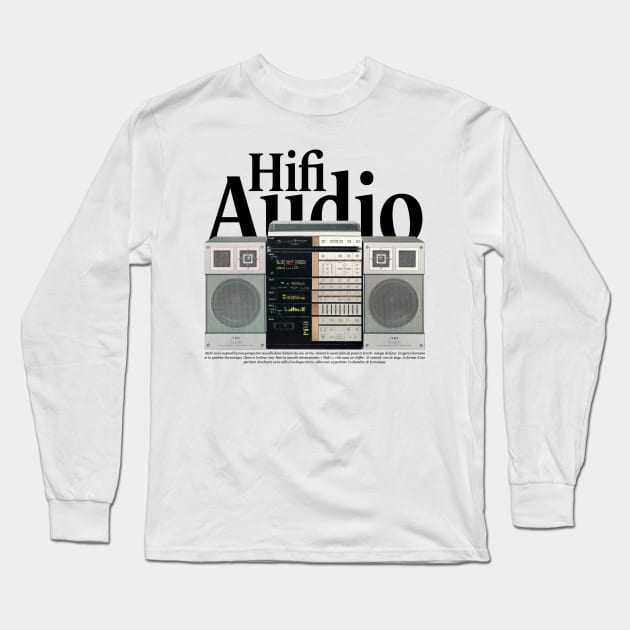 Hifi - Audio Long Sleeve T-Shirt by Mrmera